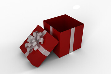 Red and white gift box