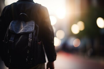 Fototapeta premium A businessperson traveling for work, bokeh, business, Generative AI