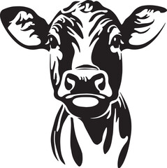 Cow head Vector Illustration, SVG © Dmytro