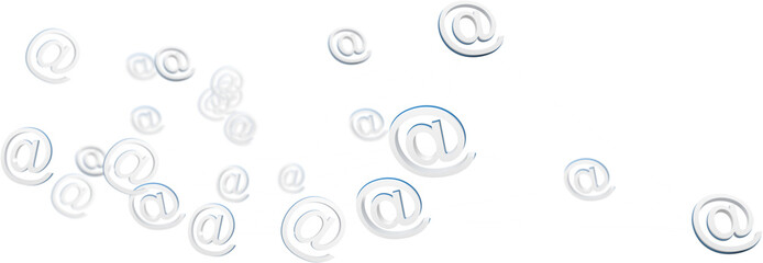 Abstract image of at email sign