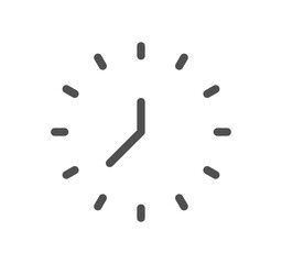 Time related icon outline and linear symbol.	
