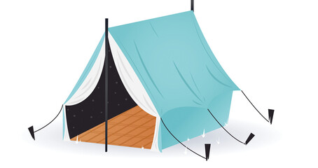 Camping tent icon