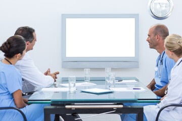 Team of doctors having a meeting