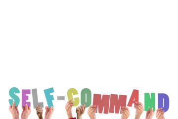 Hands holding up self command