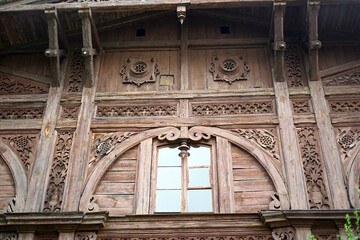 Obraz premium the facade of an old building