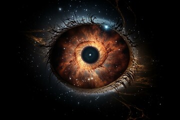 jupiter eye with cosmic Generative AI