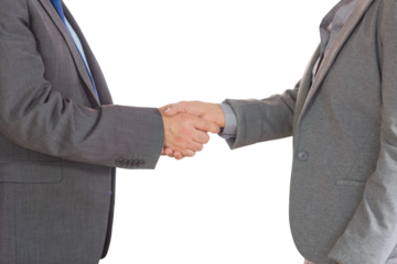 Close up on two businesspeople shaking hands