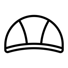 swimming cap line icon