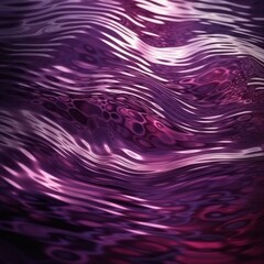 Abstract purple background. Reflection of light on a wavy water surface. Ripples. Beautiful magenta background with copy space for design. Web banner. Generative AI