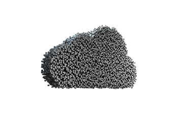 Composite image of gray cloud