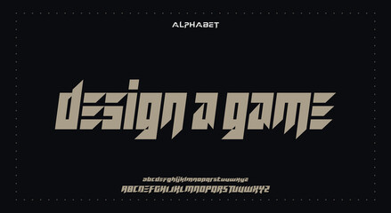 Abstract Fashion Best font alphabet. Minimal modern urban fonts for logo, brand, fashion, Heading etc. Typography typeface uppercase lowercase and number. vector illustration full Premium look