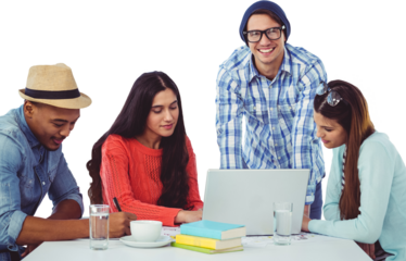 Young creative team having meeting