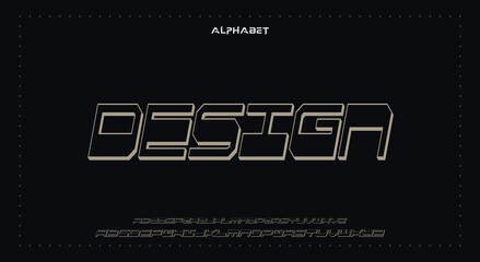 design Abstract Fashion Best font alphabet. Minimal modern urban fonts for logo, brand, fashion, Heading etc. Typography typeface uppercase lowercase and number. vector illustration full Premium look