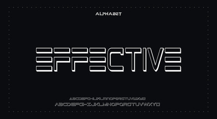 Abstract Fashion Best font alphabet. Minimal modern urban fonts for logo, brand, fashion, Heading etc. Typography typeface uppercase lowercase and number. vector illustration full Premium look