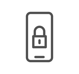 Locks related icon outline and linear symbol.	
