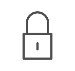 Locks related icon outline and linear symbol.	
