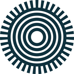 Vector image of circle design