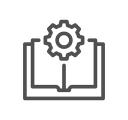 Setting and controls related icon outline and linear symbol.	
