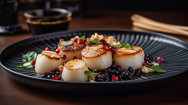 The Art of Modern, Fine and Fancy Food: Exquisite Appetizers, Enticing Entrees, and Main Courses and Decadent Desserts captured by Generative AI Technology 