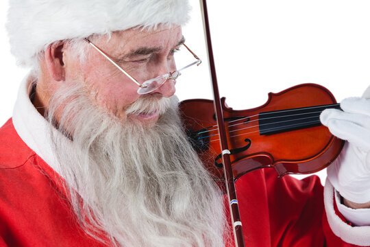 Santa Claus playing violin