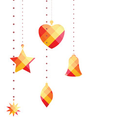 Hanging christmas decorations