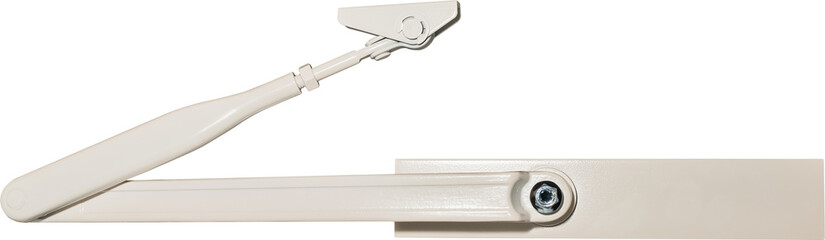 Door closer for closing doors on a dark background