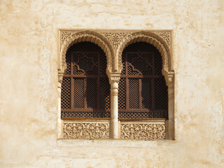 Fototapeta na wymiar Spain Granada Alhambra Window Ornament