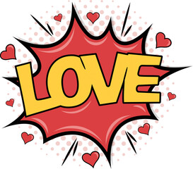 Love text on boom icon © vectorfusionart