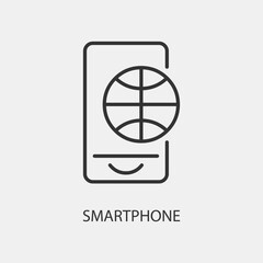 Smartphone vector icon illustration sign