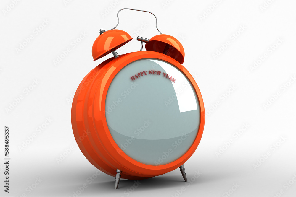 Wall mural alarm clock