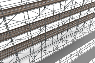 Fototapeta premium 3d illustration of gray metal grate with shadow