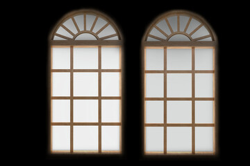 Closed glass windows