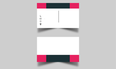 creative modern name card and business card modern black and white business card design Double-sided creative business card template. Portrait and landscape orientation Horizontal and vertical layout.