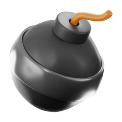 Fototapeta premium Premium Game bomb icon 3d rendering on isolated background
