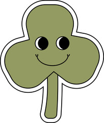 70's Groovy Retro Clover