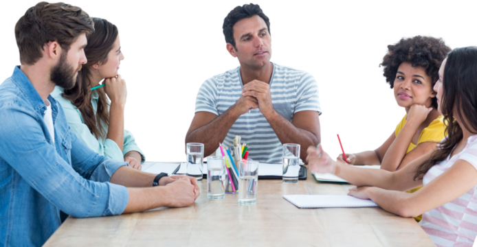 business people during a meeting