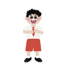 Indonesian student with uniform