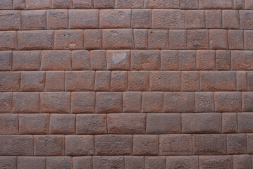 Obraz premium Stone wall background texture, Inca wall in Cuzco, Peru
