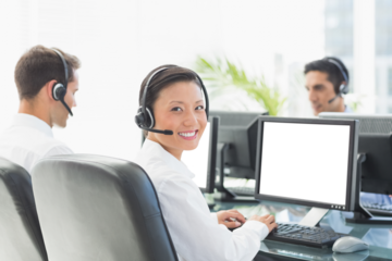 Woman working in the office