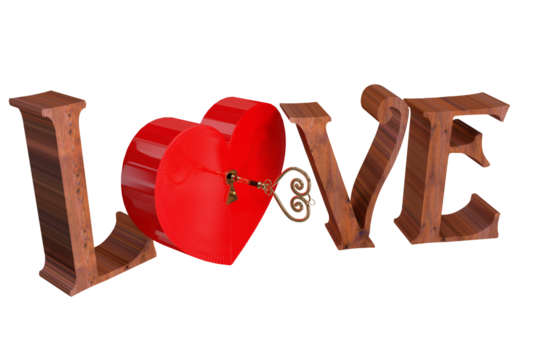 Love with lock and key