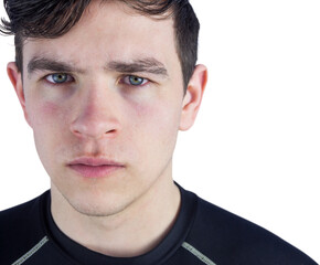 Obraz premium A rugby player looking at the camera