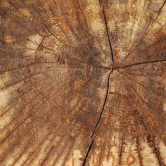 Cross section of a tree trunk. Background, texture.