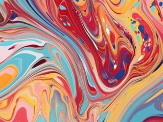 Abstract Contemporary Marbling Color Liquid Background. Liquid swirls artsy background illustration. Colorful backgdrop.
