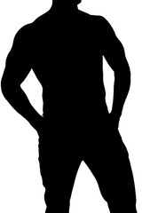 Fototapeta premium Man standing on white background