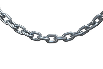 Obraz premium 3d image of shiny metallic chain