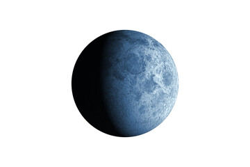 Fototapeta premium Digitally generated full grey moon