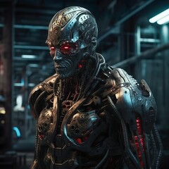 Future Cyberpunk Robot