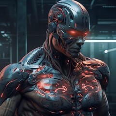 Future Cyberpunk Robot