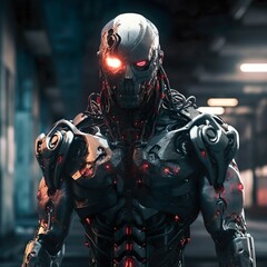 Future Cyberpunk Robot 