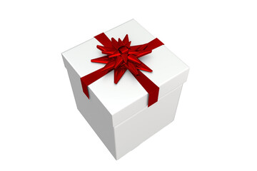 White and red gift box